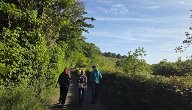 Studenten Rewilding excursie