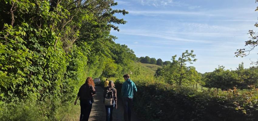 Studenten Rewilding excursie